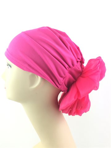 Turban with flower - Pink